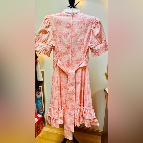 Bodyline Sweet Lolita Pink Floral OP Dress 2L Harajuku J-Fashion Kawaii 2011 New - Picture 2 of 14